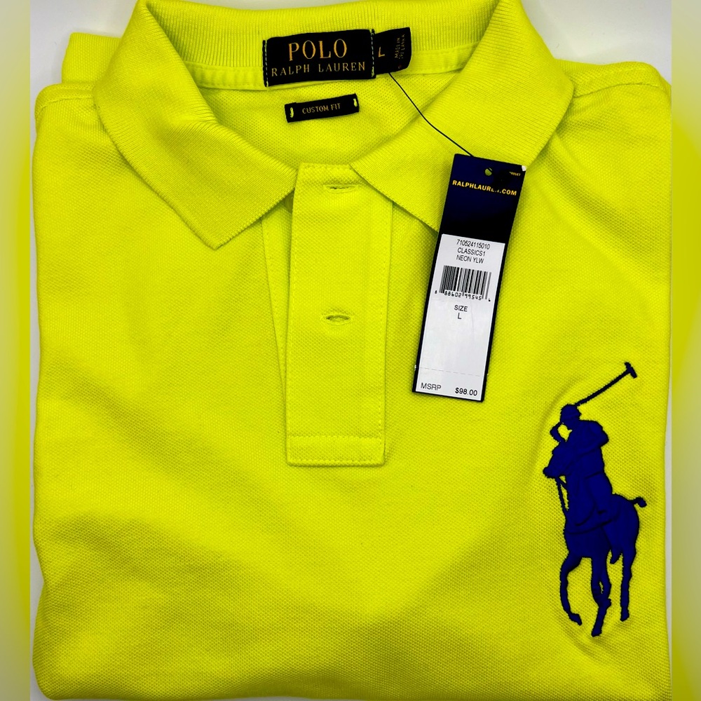 Polo Ralph Lauren, Classic Neon Yellow, NWT
